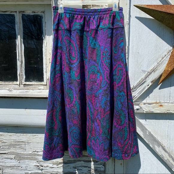 psychedelic vintage 60s skirt - Picture 1 of 4